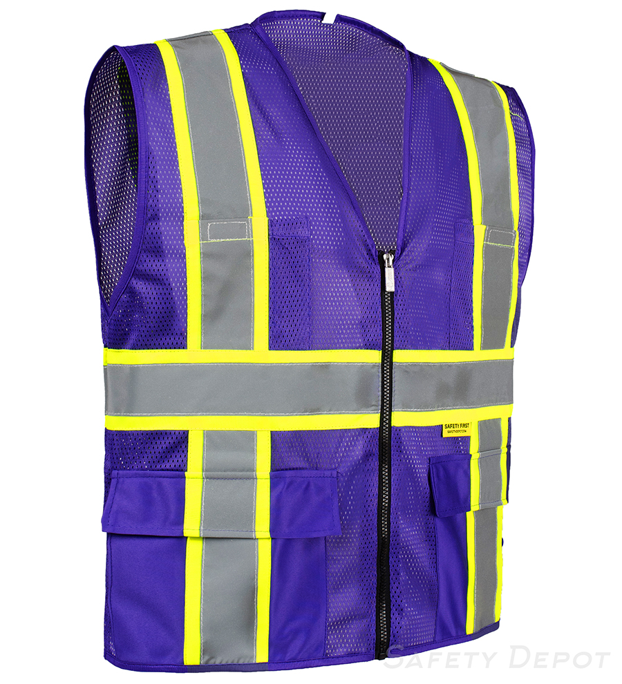 Professional Purple Mesh Safety Vest MP40PRP